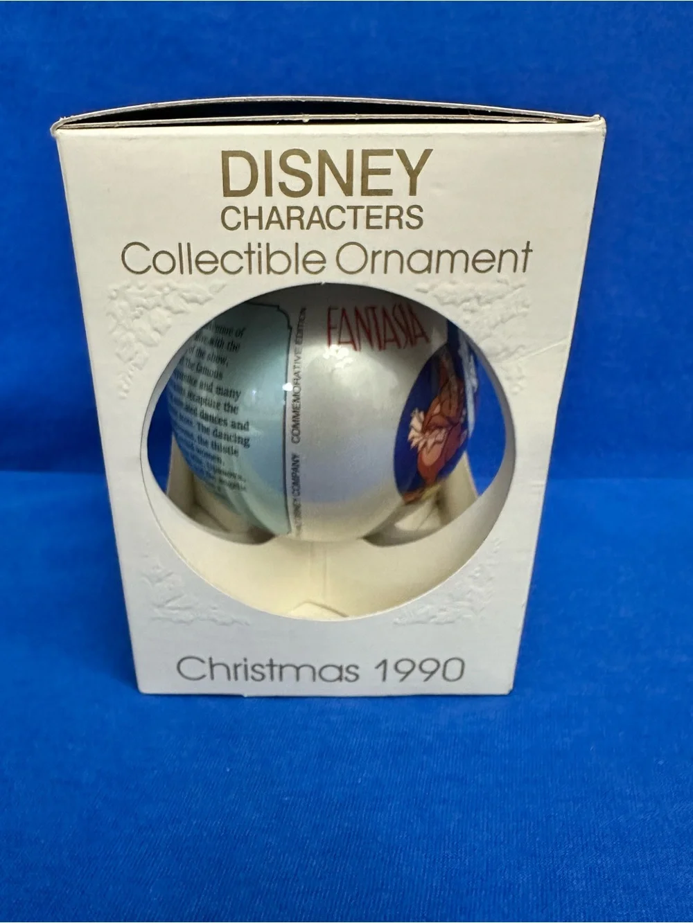 VTG Walt Disney's Fantasia Christmas Ornament Set of 2-Fantasia 50th Anniversary - Picture 2 of 15